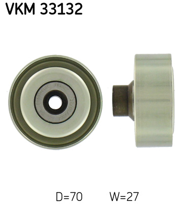 Deflection/Guide Pulley, V-ribbed belt - VKM 33132 SKF